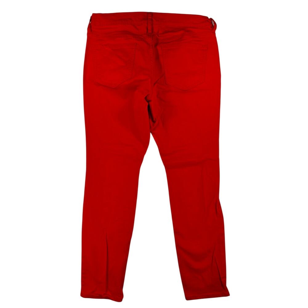 Old Navy | Bright Red-Rockstar Denim Leggings| Size 14 - Picture 3 of 5